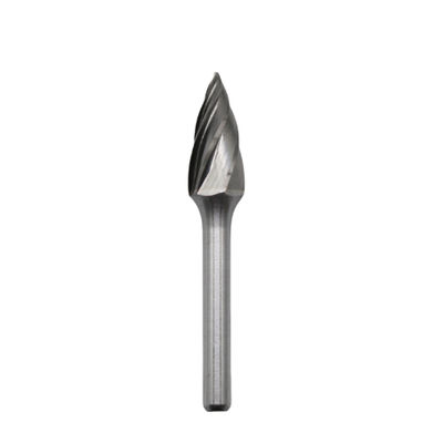 জি আকৃতির কার্বাইড বার 10mm * 20mm পয়েন্টড ট্রি কার্বাইড বার 6mm শ্যাঙ্ক অ্যালুমিনিয়াম কাটা