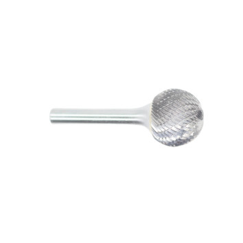 D-Ball Shape 25mm Cut Dia Carbide Burrs With 8mm Shank Dia  Double Cut Carbide Rotary Burr