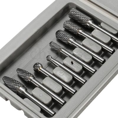 ভালো দাম ফিনিশিং টংস্টেন কার্বাইড Burr সেট 8pcs স্ট্যান্ডার্ড ডাবল কাট কার্বাইড Burr টুল অনলাইনে