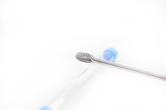 ভালো দাম Customized E-Oval Shape Tungsten Crbide Burrs 12*20 Standard Double Cut 6mm Shank With 170 Overall Length অনলাইনে