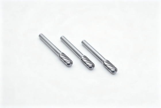 ভালো দাম 6mm শ্যাঙ্ক স্ট্যান্ডার্ড ডাবল কাট সহ 9.5mm Dia কাস্টমাইজড নলাকার ব্যাসার্ধ কার্বাইড Burrs অনলাইনে
